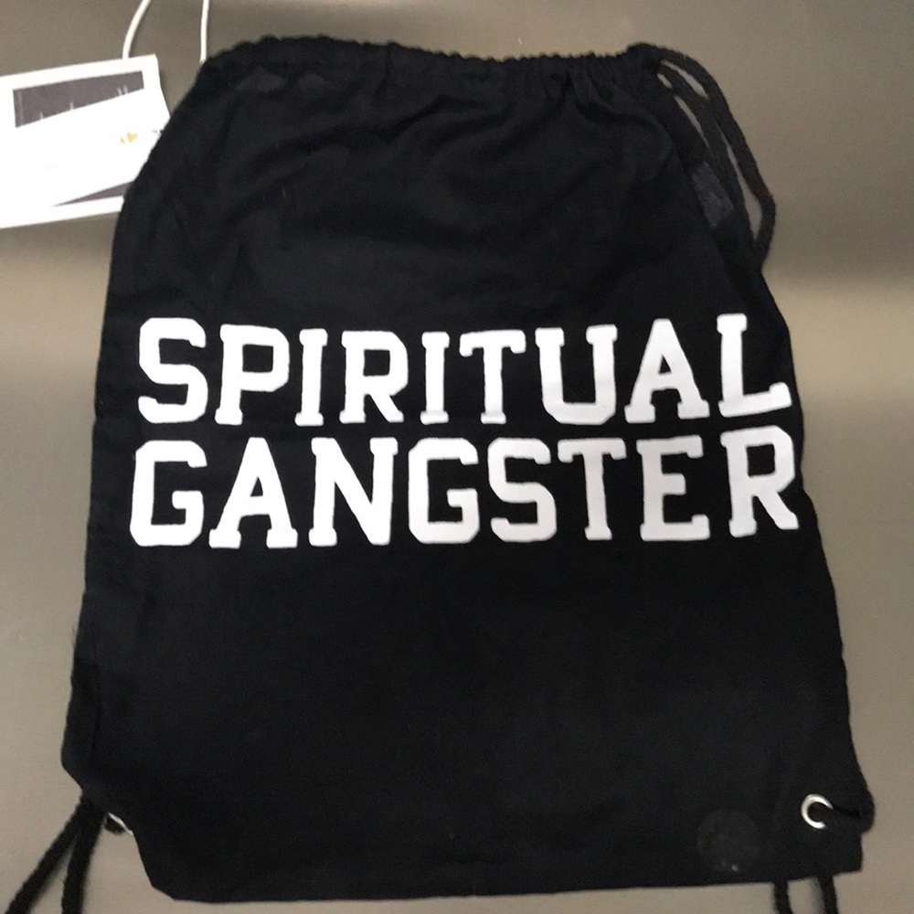 Yoga drawstring tote spiritual gangster